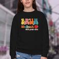 Bruh We Back 5th Grade Vibes Back To School Fifth Grade Youth Crewneck Sweatshirt Bruh We Back 5th Grade Vibes Back To School Fifth Grade Youth Crewneck Sweatshirt