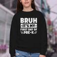 Bruh It's My First Day Of Pre K PreK Back To School Boys Youth Crewneck Sweatshirt Bruh It's My First Day Of Pre K PreK Back To School Boys Youth Crewneck Sweatshirt