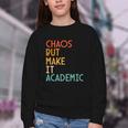 Chaos But Make It Academic Retro Back To School Youth Crewneck Sweatshirt
