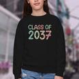 Class Of 2037 Grow With Me Kindergarten Back To School Youth Crewneck Sweatshirt Class Of 2037 Grow With Me Kindergarten Back To School Youth Crewneck Sweatshirt