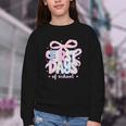 Coquette Bow Happy First Day Of School Back To School Retro Youth Crewneck Sweatshirt Coquette Bow Happy First Day Of School Back To School Retro Youth Crewneck Sweatshirt