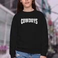 Cowboys Back To School Spirit Youth Crewneck Sweatshirt Cowboys Back To School Spirit Youth Crewneck Sweatshirt