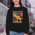 Crush 1st Grade Dinosaur Back To School Class Of 2037 Boy Youth Crewneck Sweatshirt