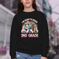 Crush 2nd Grade Girls Back To School Unicorn First Day Cute Youth Crewneck Sweatshirt Crush 2nd Grade Girls Back To School Unicorn First Day Cute Youth Crewneck Sweatshirt