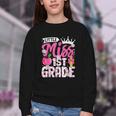 Cute Back To School 1st Grade Girls Kids First Day Of School Youth Crewneck Sweatshirt Cute Back To School 1st Grade Girls Kids First Day Of School Youth Crewneck Sweatshirt