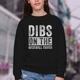 Dibs On The Baseball Coach Wife Girlfriend Youth Crewneck Sweatshirt