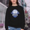 Ducks Volleyball Back To School Spirit B Youth Crewneck Sweatshirt Ducks Volleyball Back To School Spirit B Youth Crewneck Sweatshirt