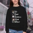 Eat Sleep Baseball Anime Repeat Japanese Otaku Youth Crewneck Sweatshirt Eat Sleep Baseball Anime Repeat Japanese Otaku Youth Crewneck Sweatshirt
