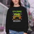 First Day Of 4th Grade Level Begins Back To School Boy Youth Crewneck Sweatshirt First Day Of 4th Grade Level Begins Back To School Boy Youth Crewneck Sweatshirt