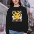 First Day Of Kindergarten Retro Back To School Girls Kids Youth Crewneck Sweatshirt First Day Of Kindergarten Retro Back To School Girls Kids Youth Crewneck Sweatshirt