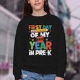 First Day Of My Last Year In Pre-k Back To School Youth Crewneck Sweatshirt