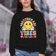 Fourth Grade Vibes Smile Face Back To School Boys Girls Kids Youth Crewneck Sweatshirt Fourth Grade Vibes Smile Face Back To School Boys Girls Kids Youth Crewneck Sweatshirt