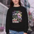 Girls Monster Trucks Ready To Crush Preschool Back To School Youth Crewneck Sweatshirt Girls Monster Trucks Ready To Crush Preschool Back To School Youth Crewneck Sweatshirt