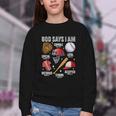 God Says I Am Baseball Player Catcher Pitcher Boys Men Youth Crewneck Sweatshirt God Says I Am Baseball Player Catcher Pitcher Boys Men Youth Crewneck Sweatshirt