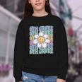 Groovy 6th Grade Back To School First Day Of Sixth Grade Youth Crewneck Sweatshirt Groovy 6th Grade Back To School First Day Of Sixth Grade Youth Crewneck Sweatshirt