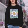Groovy 7th Grade Back To School First Day Of Seventh Grade Youth Crewneck Sweatshirt Groovy 7th Grade Back To School First Day Of Seventh Grade Youth Crewneck Sweatshirt