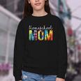 Homeschool Mom Tie Dye Back To School Day For Women For Work Youth Crewneck Sweatshirt Homeschool Mom Tie Dye Back To School Day For Women For Work Youth Crewneck Sweatshirt