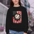 Ice Cream Baseball Drip Respect The Drip Youth Boy Baseball Youth Crewneck Sweatshirt