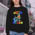 I'm Ready To Crush 1st Grade Dinosaur Back To School T-Rex Youth Crewneck Sweatshirt I'm Ready To Crush 1st Grade Dinosaur Back To School T-Rex Youth Crewneck Sweatshirt