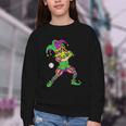 Jester Baseball Mardi Gras Carnival Sport Men Boy Teen Kids Youth Crewneck Sweatshirt