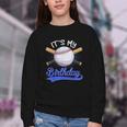 Kids 8th Baseball Birthday Party Boys Sport Fan 8 Years Old Youth Crewneck Sweatshirt