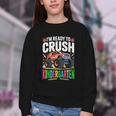 Kids Back To School I'm Ready To Crush Kindergarten For Boys Youth Crewneck Sweatshirt Kids Back To School I'm Ready To Crush Kindergarten For Boys Youth Crewneck Sweatshirt