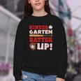 Kindergarten Batter Up Back To School Baseball Player Boys Youth Crewneck Sweatshirt