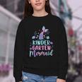 Kindergarten Mermaid Back To School Girls First Day Kinder Youth Crewneck Sweatshirt Kindergarten Mermaid Back To School Girls First Day Kinder Youth Crewneck Sweatshirt