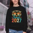 Last First Day Senior 2027 Back To School Students Tee Youth Crewneck Sweatshirt Last First Day Senior 2027 Back To School Students Tee Youth Crewneck Sweatshirt