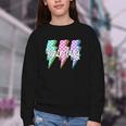 Lunch Lady Back To School Checkered First Day Of School Youth Crewneck Sweatshirt Lunch Lady Back To School Checkered First Day Of School Youth Crewneck Sweatshirt