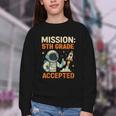 Mission Fifth 5th Grade Accepted Astronaut Back To School Youth Crewneck Sweatshirt