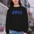 Owls Back To School Spirit B Youth Crewneck Sweatshirt
