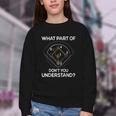What Part Of Dont You Understand 6432 Baseball Youth Crewneck Sweatshirt