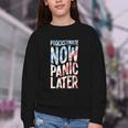 Procrastinate Now Panic Later Back To School Youth Crewneck Sweatshirt Procrastinate Now Panic Later Back To School Youth Crewneck Sweatshirt