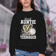 Proud Auntie Of An Official Teenager 13th Birthday Baseball Youth Crewneck Sweatshirt Proud Auntie Of An Official Teenager 13th Birthday Baseball Youth Crewneck Sweatshirt