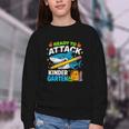 Ready To Attack Kindergarten Shark Back To School Kids Youth Crewneck Sweatshirt