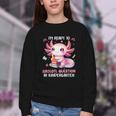 Ready To Kindergarten Axolotl Questions Back To School Girls Youth Crewneck Sweatshirt Ready To Kindergarten Axolotl Questions Back To School Girls Youth Crewneck Sweatshirt