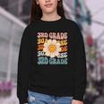 Retro 3rd Grade Daisy Colorful Back To School Third Grade Youth Crewneck Sweatshirt Retro 3rd Grade Daisy Colorful Back To School Third Grade Youth Crewneck Sweatshirt