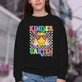 Retro Groovy Kinder Garten Vibes Smile Team Back To School Youth Crewneck Sweatshirt Retro Groovy Kinder Garten Vibes Smile Team Back To School Youth Crewneck Sweatshirt