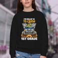 Rollin Crush Dinosaur Monster Truck Back To School 1st Grade Youth Crewneck Sweatshirt Rollin Crush Dinosaur Monster Truck Back To School 1st Grade Youth Crewneck Sweatshirt