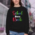 School Nurse Rock Back To School -Funny Nurses School Youth Crewneck Sweatshirt