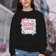 Second Grade Girls Kids Back To School Girls Coquette Bows Youth Crewneck Sweatshirt Second Grade Girls Kids Back To School Girls Coquette Bows Youth Crewneck Sweatshirt