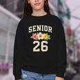 Senior Class Of 2026 Hibiscus Floral Girls Back To School Youth Crewneck Sweatshirt Senior Class Of 2026 Hibiscus Floral Girls Back To School Youth Crewneck Sweatshirt