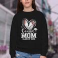 Senior Mom Class Of 2026 Baseball Graduation Heart Youth Crewneck Sweatshirt Senior Mom Class Of 2026 Baseball Graduation Heart Youth Crewneck Sweatshirt