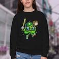 Shamrock Lucky Clover Baseball Patricks Day Family Matching Youth Crewneck Sweatshirt Shamrock Lucky Clover Baseball Patricks Day Family Matching Youth Crewneck Sweatshirt