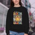 Sixth Grade Oh Hey Smile Retro Back To School 6th Grade Youth Crewneck Sweatshirt