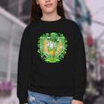 St Patrick Day Baseball Drip Ice Cream Baseball Home Plate Youth Crewneck Sweatshirt St Patrick Day Baseball Drip Ice Cream Baseball Home Plate Youth Crewneck Sweatshirt