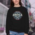 Team America 1776 4th Of July Patriotic Baseball Youth Crewneck Sweatshirt Team America 1776 4th Of July Patriotic Baseball Youth Crewneck Sweatshirt