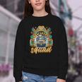 Transportation Squad Retro Bus Aide Back To School Matching Youth Crewneck Sweatshirt