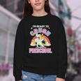 Welcome Back To School Unicorn Crushing Preschool Youth Crewneck Sweatshirt